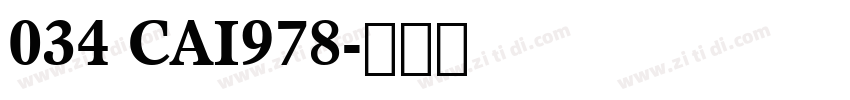 034 CAI978字体转换